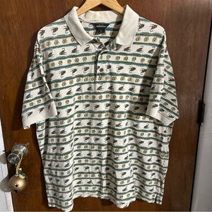 Woolrich Mens Shirt Golf Rugby Polo Fishing Pattern Camping Casual Size XXL